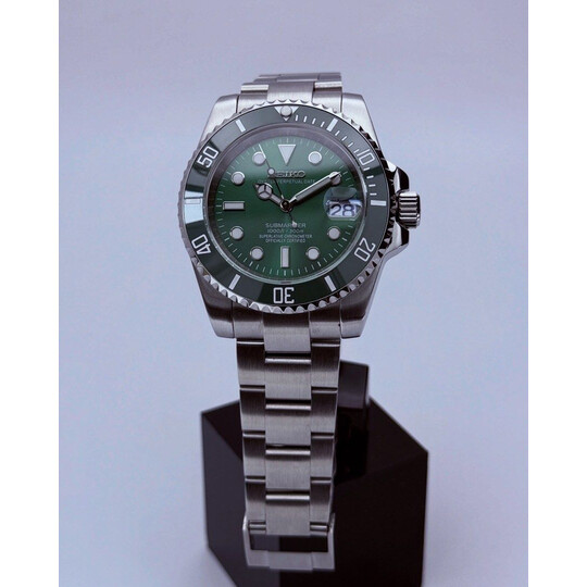 Custom Seiko Mod • Hulk Green Submariner • 40mm